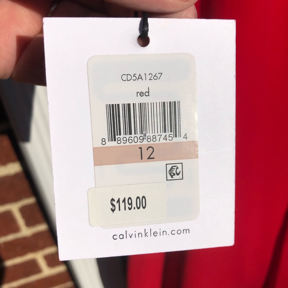 Calvin Klein red dress - Picture 9 of 10